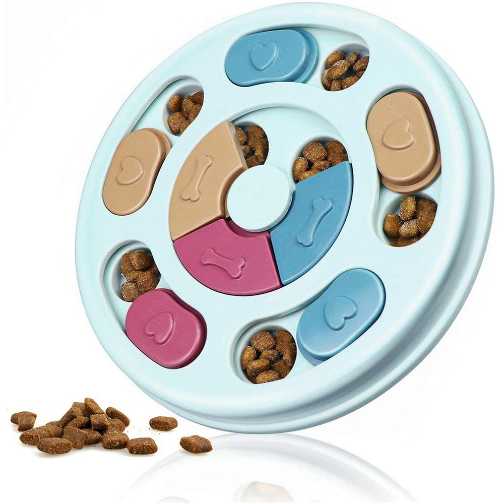 Dog Puzzle Feeder Toy - Chó Đồ Chơi Xếp Hình Chậm