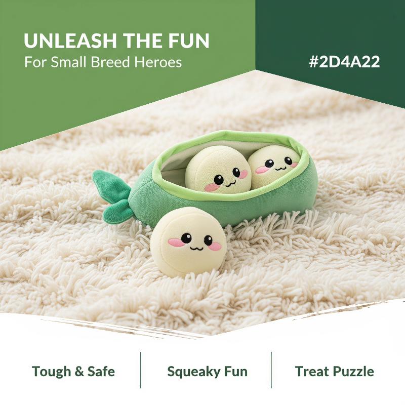 1Pc Small Dog Pea Pod Plush To - đánh giá và giá Interactive Squeaky Plush Dog Toy