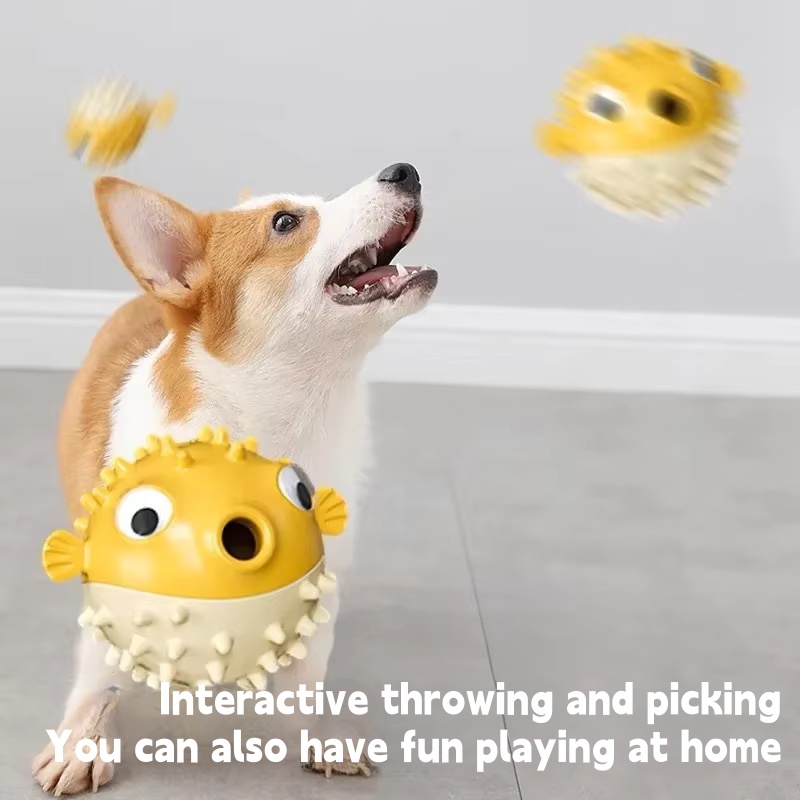 Interactive Bouncing Fish Trea - đánh giá và giá Dog Puzzle Feeder Toy