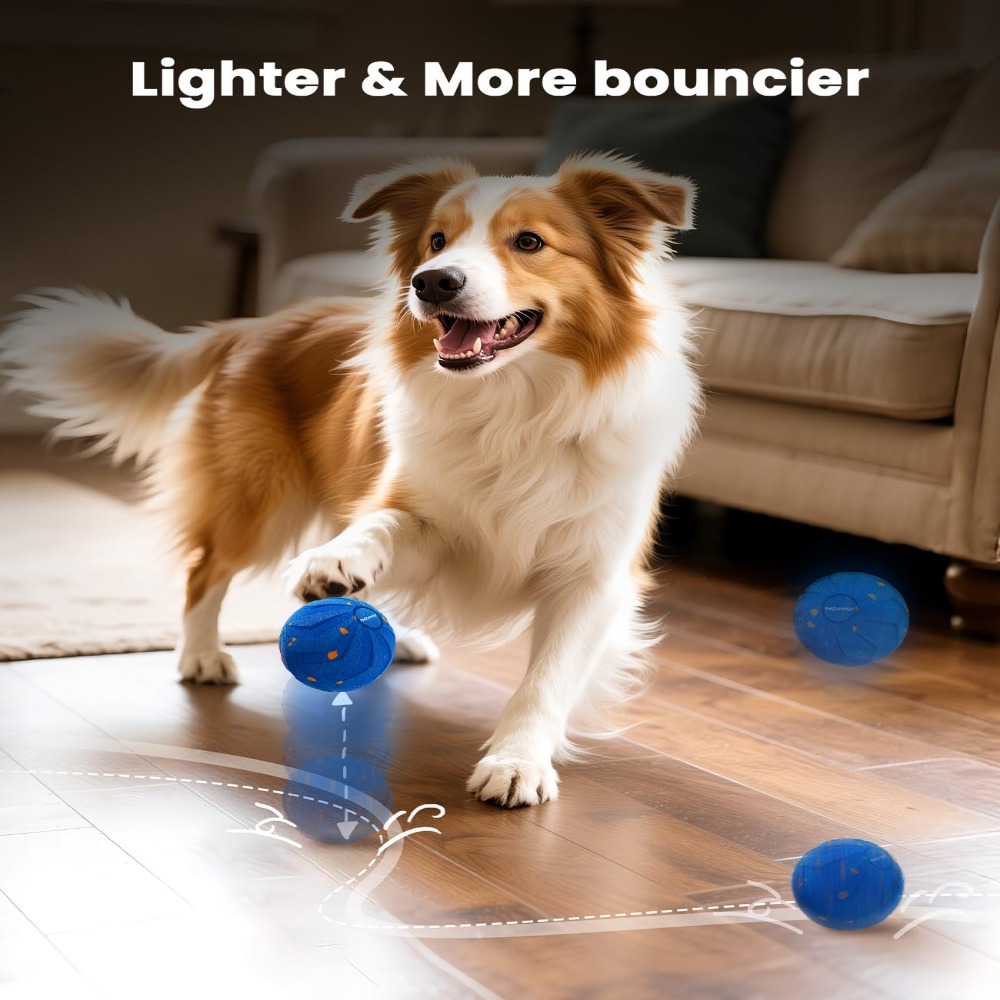Bite Resistant Smart Dog Ball  - đánh giá và giá Automatic Moving Dog Ball
