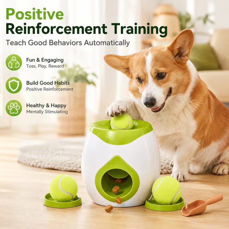 Automatic Dog Ball Launcher, I - đánh giá và giá Interactive Squeaky Plush Dog Toy