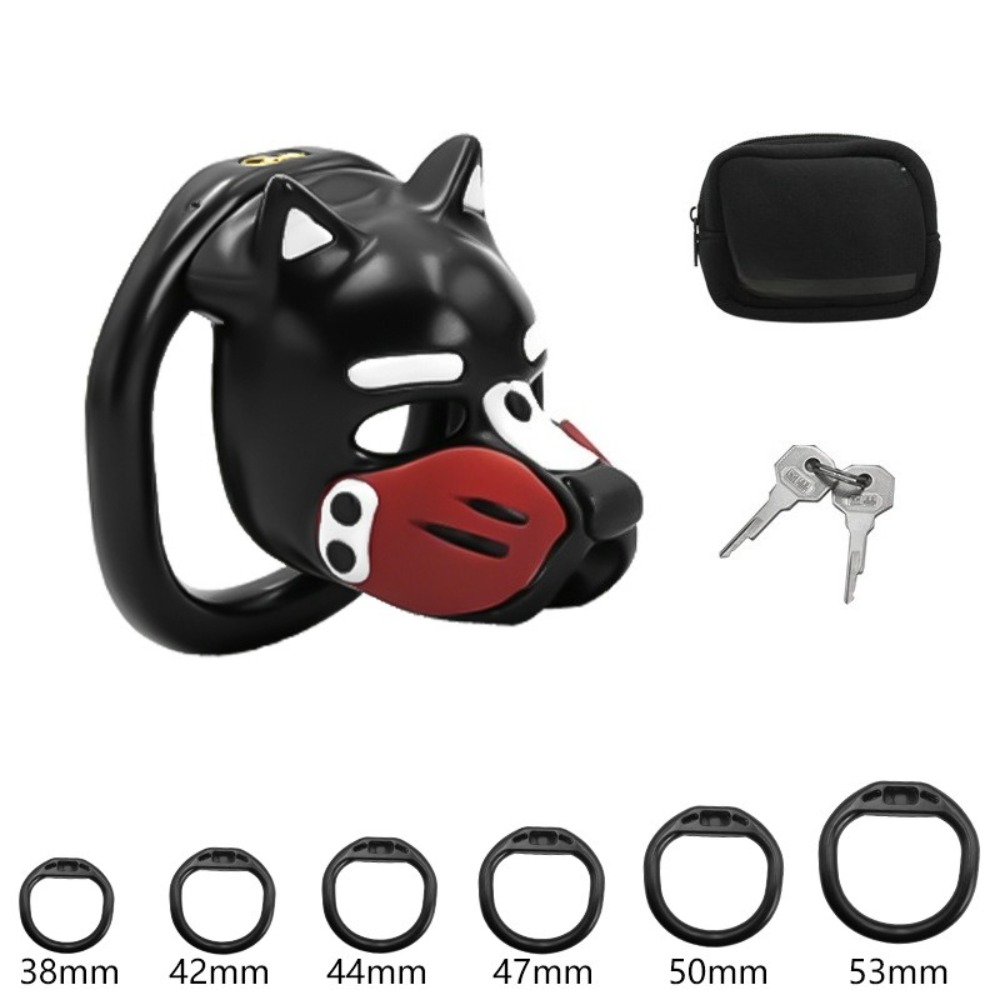 New Dog Head Chastity Cage wit - đánh giá và giá Dog Toys