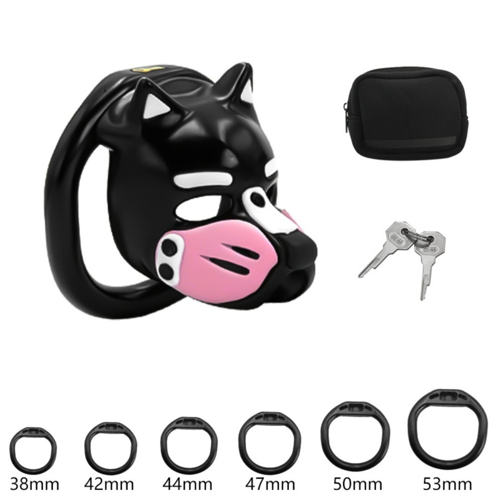 New Dog Head Chastity Cage wit - đánh giá và giá Dog Toys