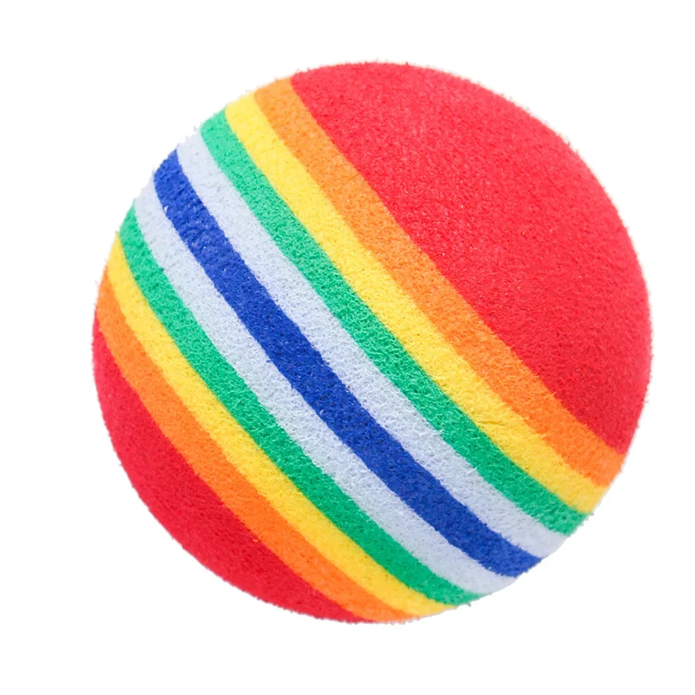 Rainbow EVA Cat Toys Ball Inte - đánh giá và giá Interactive Squeaky Plush Dog Toy