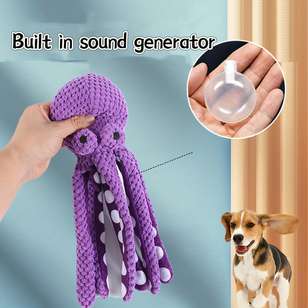 Squeaky Octopus Plush Dog Toy  - đánh giá và giá Indestructible Dog Chew Toy