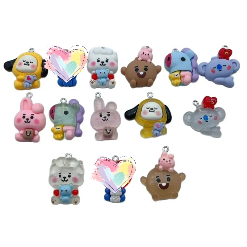 BT21 colorful cartoon resin tr - đánh giá và giá Dog Toys