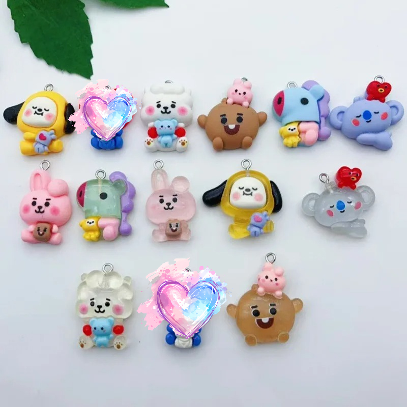 BT21 colorful cartoon resin tr - đánh giá và giá Dog Toys