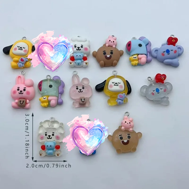 BT21 colorful cartoon resin tr - đánh giá và giá Dog Toys