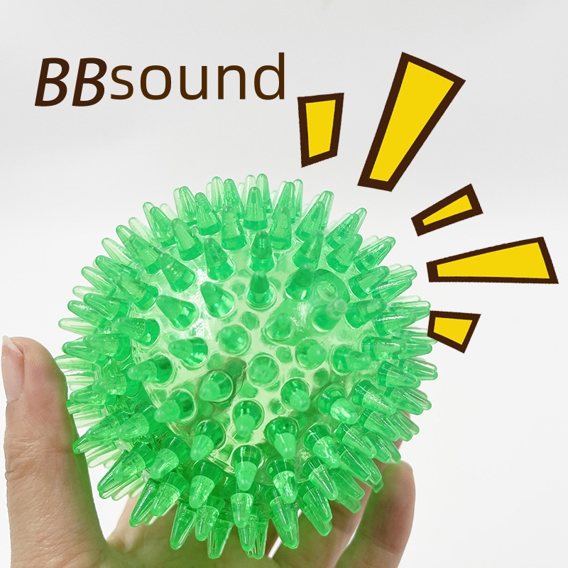 Dog Toy TPR Squeaky Thorn Ball - đánh giá và giá Interactive Squeaky Plush Dog Toy